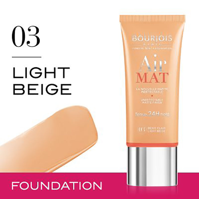 Bourjois Air Mat Foundation | Ramfa Beauty #color_03 Light Beige