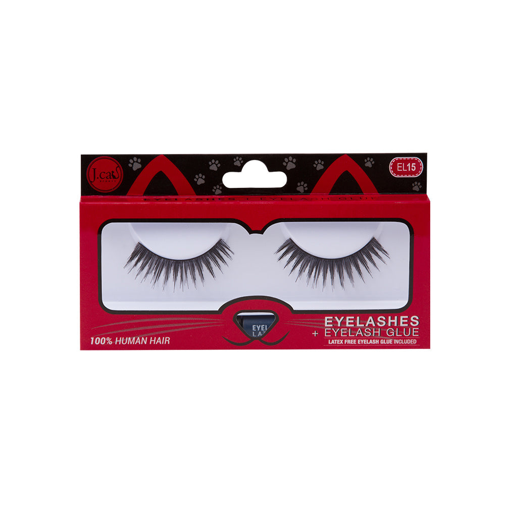 J. Cat Eyelashes + Eyelash Glue | Ramfa Beauty #color_EL15