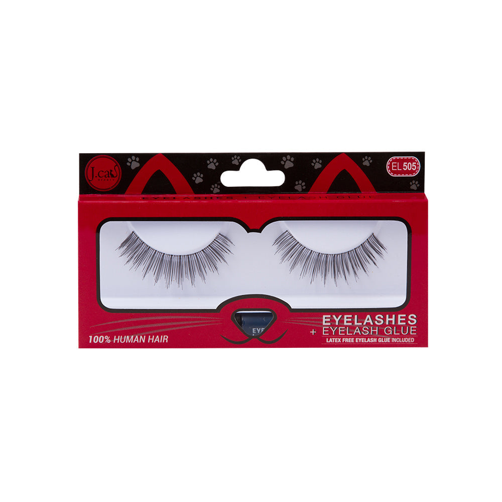 J. Cat Eyelashes + Eyelash Glue | Ramfa Beauty #color_EL505