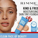 Rimmel Kind & Free Moisturising Skin Tint Foundation 30ml, Lightweight, Sheer Formula