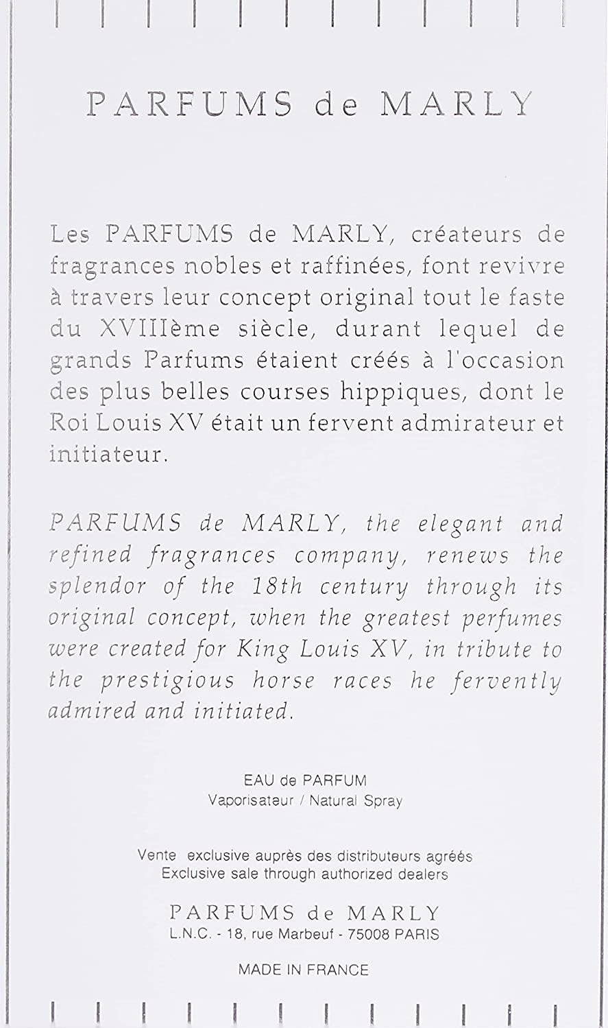 Parfums De Marly Galloway EDP Perfume 4.2oz 125ml EAU DE TOILETTE SPRAY