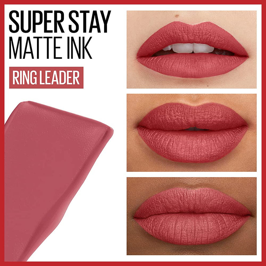 Maybelline Super Stay Matte Ink Lip Color, Long-Lasting, Flawless Matte Finish #color_175 Ringleader