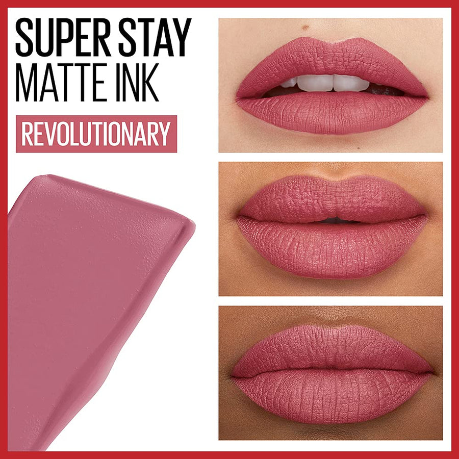 Maybelline Super Stay Matte Ink Lip Color, Long-Lasting, Flawless Matte Finish #color_180 Revolutionary