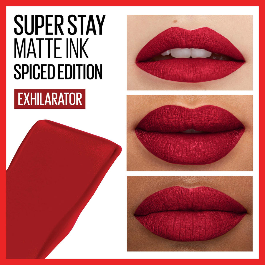 Maybelline Super Stay Matte Ink Lip Color, Long-Lasting, Flawless Matte Finish #color_340 Exhilarator 