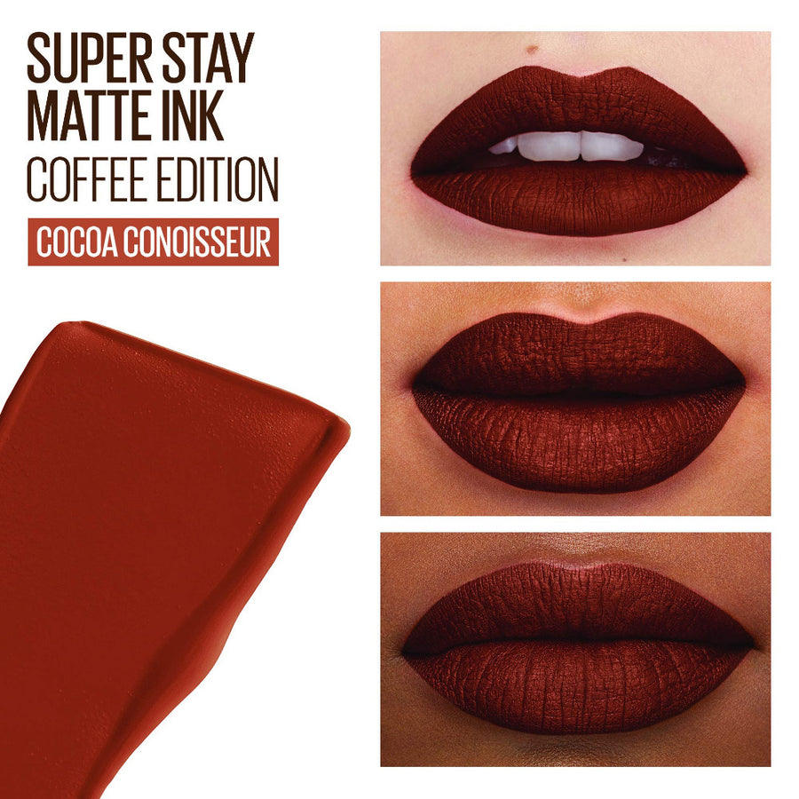 Maybelline Super Stay Matte Ink Lip Color, Long-Lasting, Flawless Matte Finish #color_270 Cocoa Connoisseur 