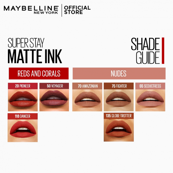 Maybelline Super Stay Matte Ink Lip Color, Long-Lasting, Flawless Matte Finish