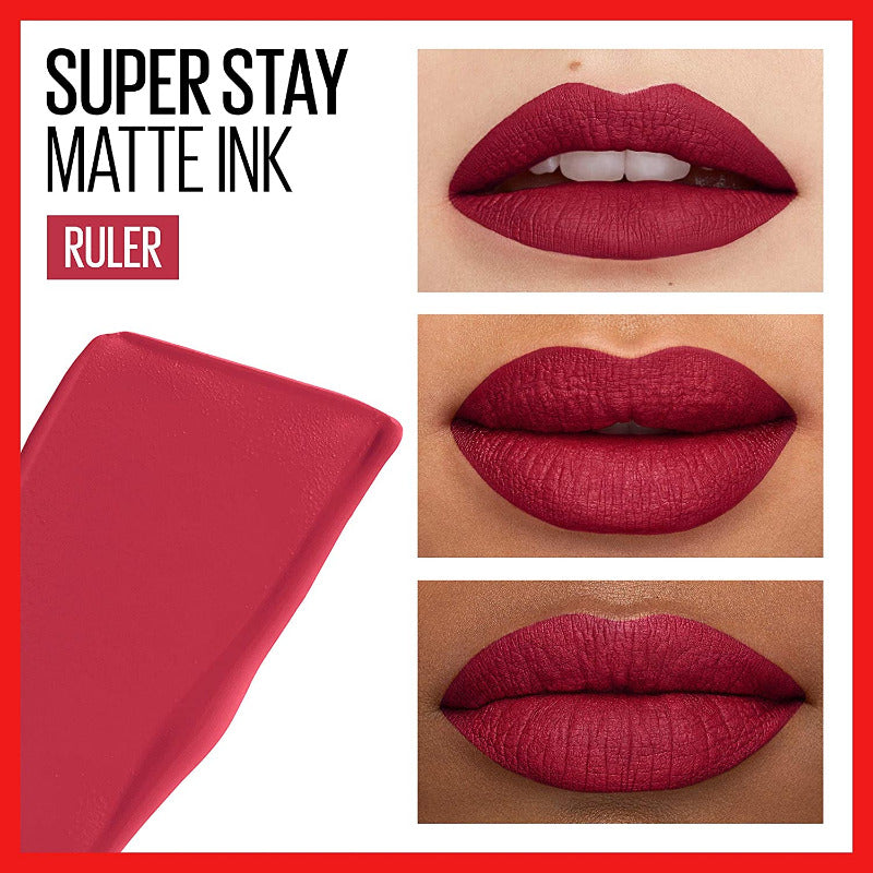 Maybelline Super Stay Matte Ink Lip Color, Long-Lasting, Flawless Matte Finish #color_80 Ruler