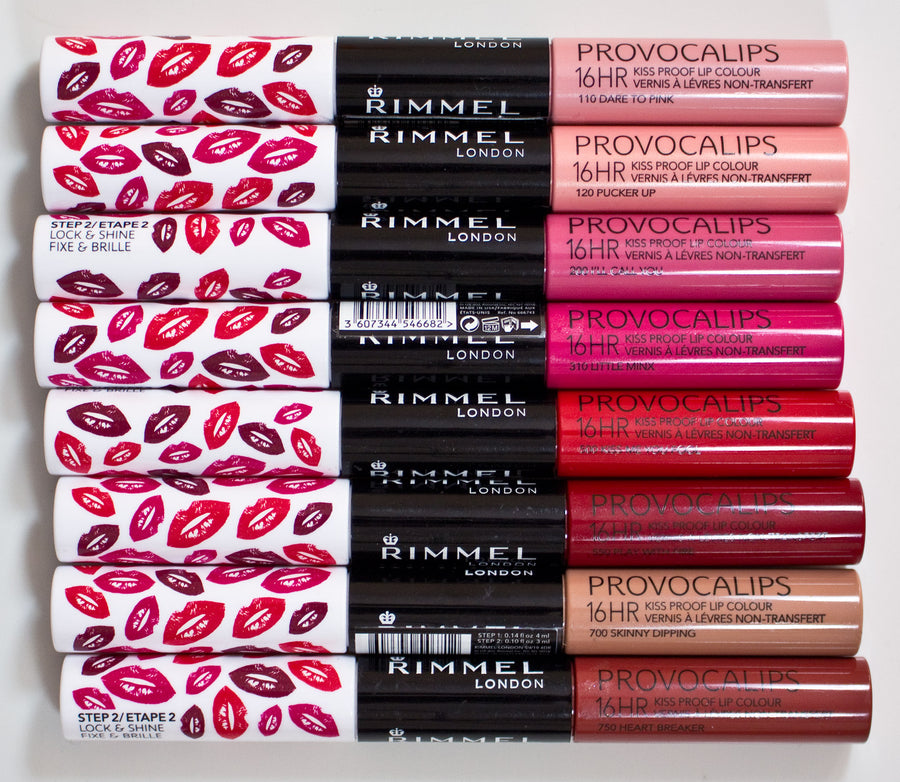 Rimmel Provocalips 16HR Kissproof Lip Colour 2 Step7ml, Kiss Proof, Transfer Proof, Food Proof