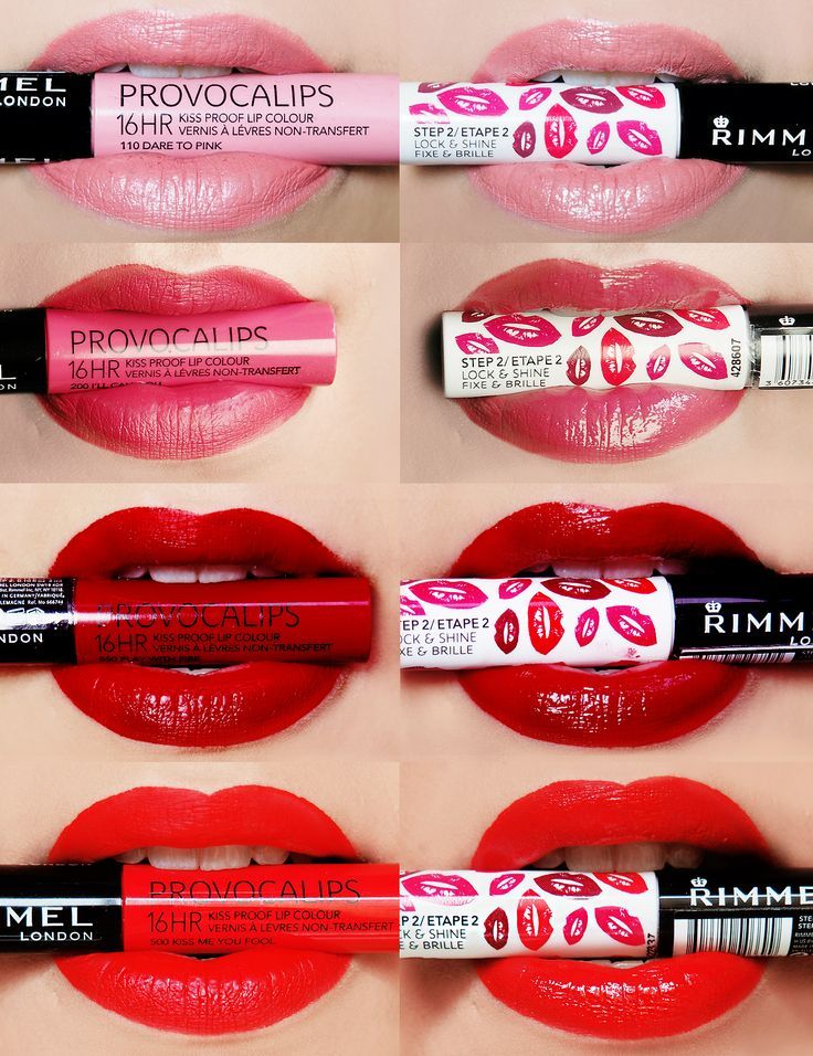 Rimmel Provocalips 16HR Kissproof Lip Colour 2 Step7ml, Kiss Proof, Transfer Proof, Food Proof