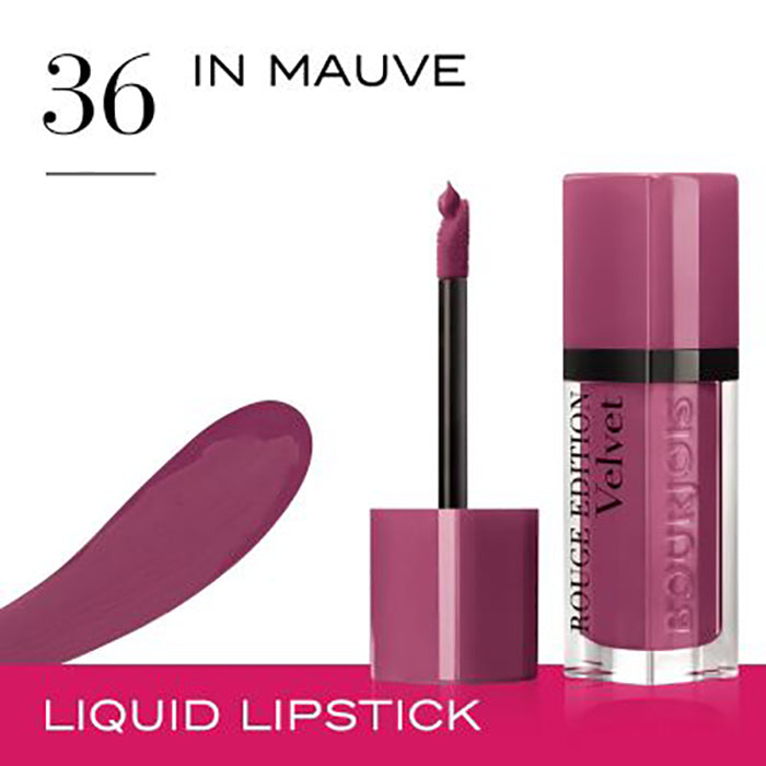 Bourjois Rouge Edition Velvet Liquid Lipstick | Ramfa Beauty #color_36 In Mauve