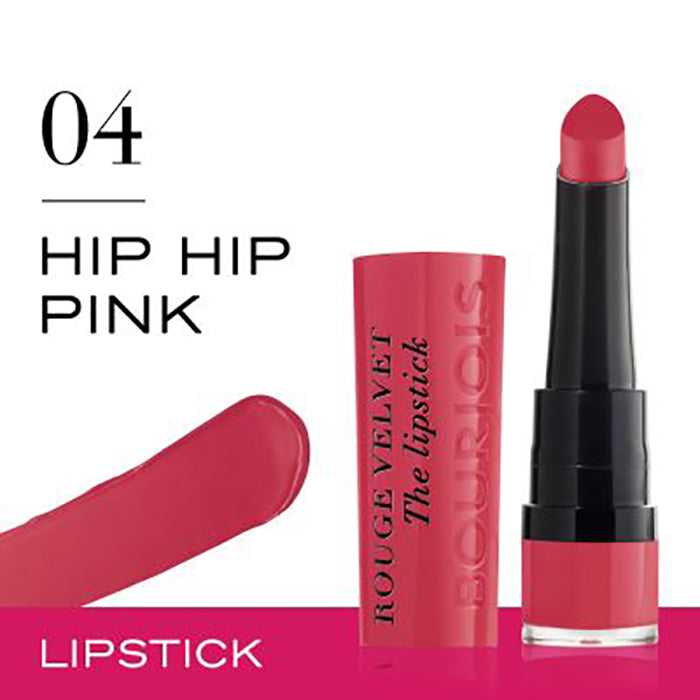 Bourjois Rouge Velvet Lipstick | Ramfa Beauty #color_04 Hip Hip Pink