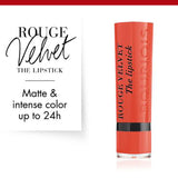 Bourjois Rouge Velvet Lipstick 0.085oz 2.4g Hydrating Matte Lipcolor #color_06 Abrico Dabra