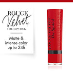 Bourjois Rouge Velvet Lipstick 0.085oz 2.4g Hydrating Matte Lipcolor #color_08 Rubi's Cute