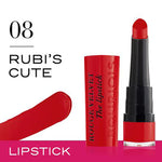 Bourjois Rouge Velvet Lipstick 0.085oz 2.4g Hydrating Matte Lipcolor #color_08 Rubi's Cute