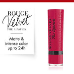 Bourjois Rouge Velvet Lipstick 0.085oz 2.4g Hydrating Matte Lipcolor #color_09 Fuchia Botte