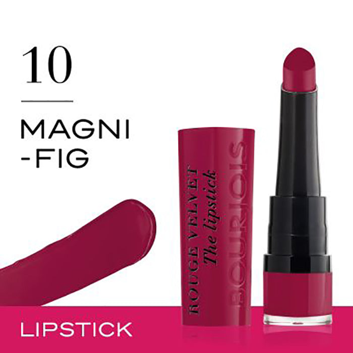 Bourjois Rouge Velvet Lipstick 0.085oz 2.4g Hydrating Matte Lipcolor #color_10 Magni-Fig