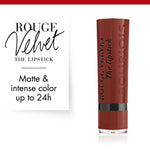 Bourjois Rouge Velvet Lipstick 0.085oz 2.4g Hydrating Matte Lipcolor #color_12 Brunette