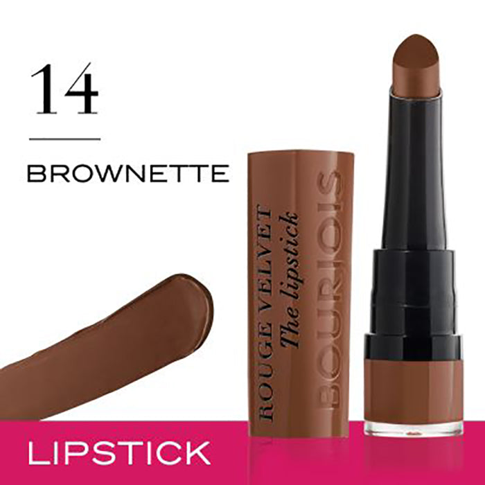 Bourjois Rouge Velvet Lipstick 0.085oz 2.4g Hydrating Matte Lipcolor #color_14 Brownette
