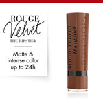 Bourjois Rouge Velvet Lipstick 0.085oz 2.4g Hydrating Matte Lipcolor #color_14 Brownette