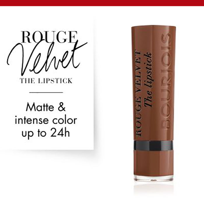 Bourjois Rouge Velvet Lipstick 0.085oz 2.4g Hydrating Matte Lipcolor #color_14 Brownette