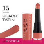 Bourjois Rouge Velvet Lipstick 0.085oz 2.4g Hydrating Matte Lipcolor #color_15 Peach Tatin