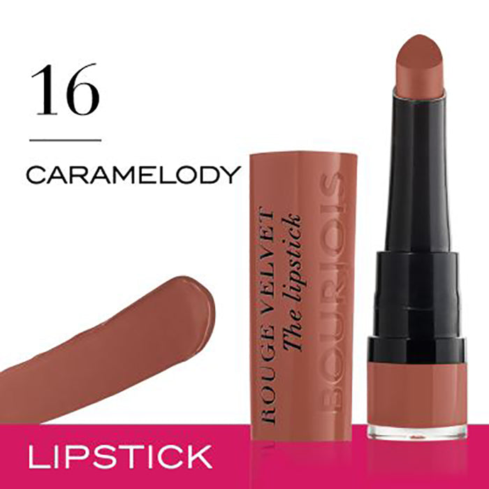 Bourjois Rouge Velvet Lipstick 0.085oz 2.4g Hydrating Matte Lipcolor #color_16 Carmelody