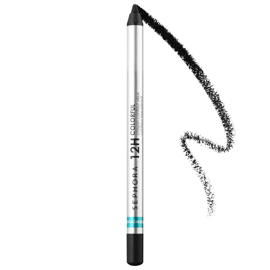 12 Hour Contour Pencil Eyeliner Waterproof | Ramfa Beauty #color_01 Black Lace