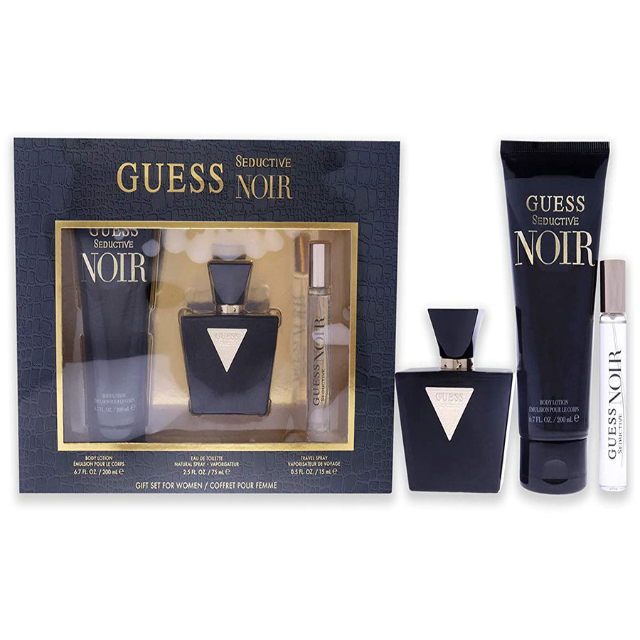 Guess Seductive Noir EDT (L)  3 Pc Gift Set | Ramfa Beauty