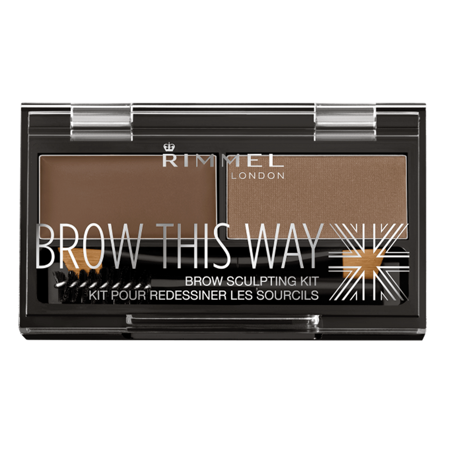 Rimmel Brow This Way Eyebrow Sculpting Kit | Ramfa Beauty #color_002 Medium Brown